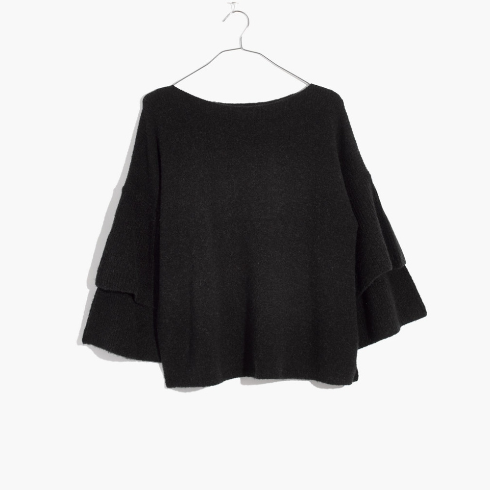 madewell tier sleeve pullover sweater xs